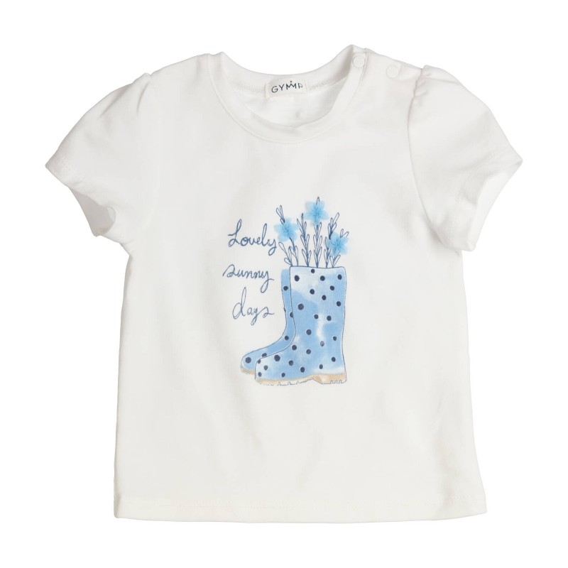 GYMP T-shirt "Lovely sunny days", Blanc