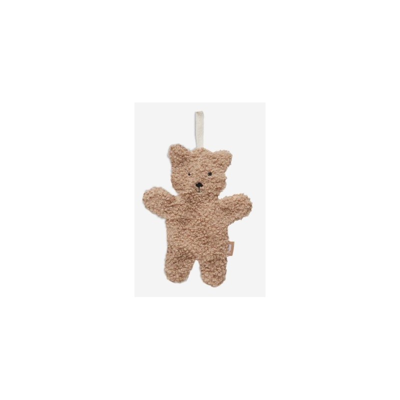 JOLLEIN Peluche attache tétine, ourson biscuit