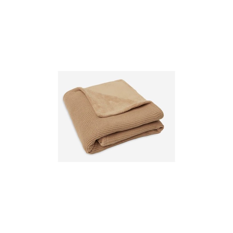 JOLLEIN Couverture Basic Knit 75X100cm, biscuit/fleece