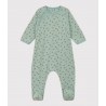 PETIT BATEAU Pyjama imprimé en molleton, Bleu Paul