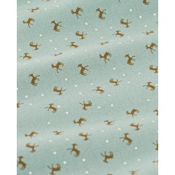 PETIT BATEAU Pyjama imprimé en molleton, Bleu Paul