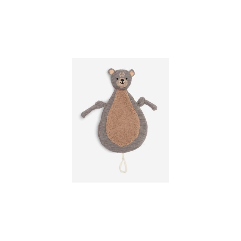 JOLLEIN Peluche attache tétine, Ours
