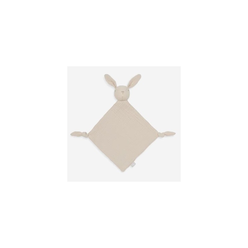 JOLLEIN Attache tétine lapin, nougat