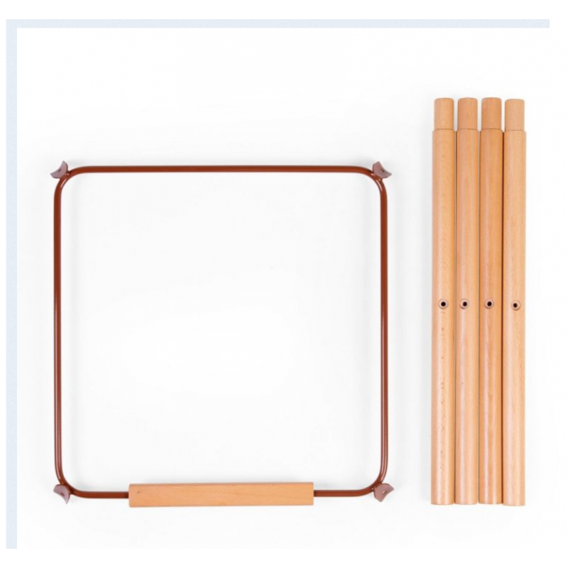 CHILDHOME Extension pieds chaise évolutive, bois/rouille