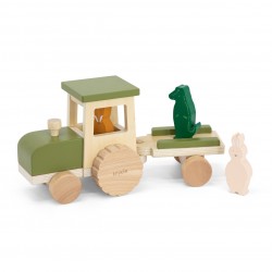 TRIXIE Tracteur en bois...