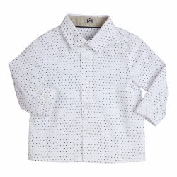 GYMP Chemise Pois, blanche