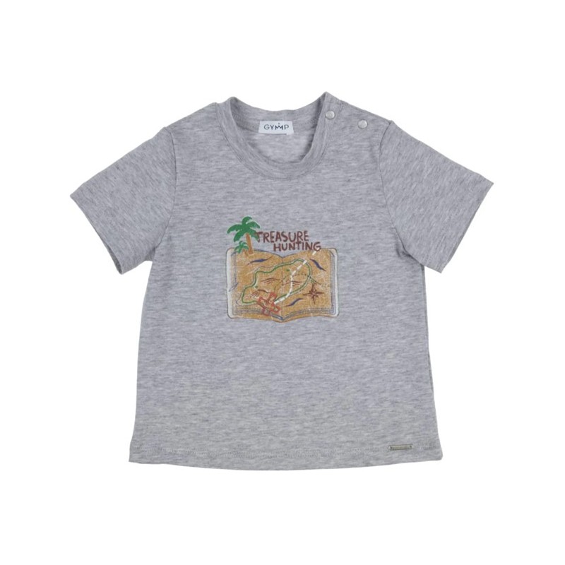 GYMP T-shirt "treasure hunting", grey melange