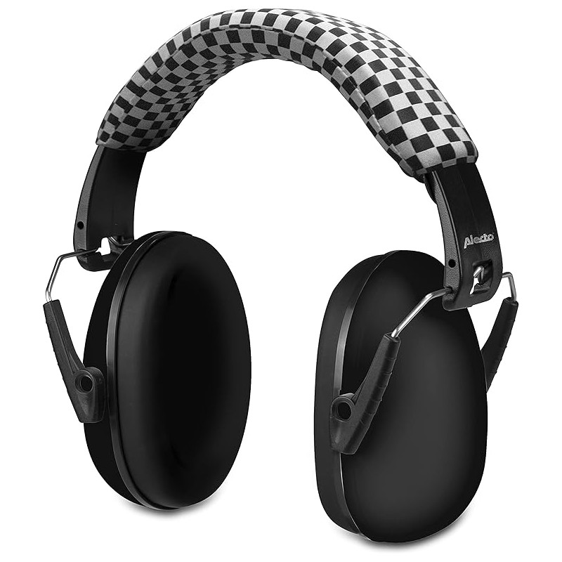 ALECTO Casque anti-bruit, Noir