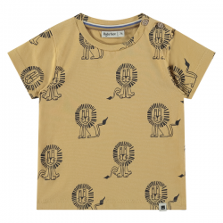 BABYFACE Tshirt lion, Ocre