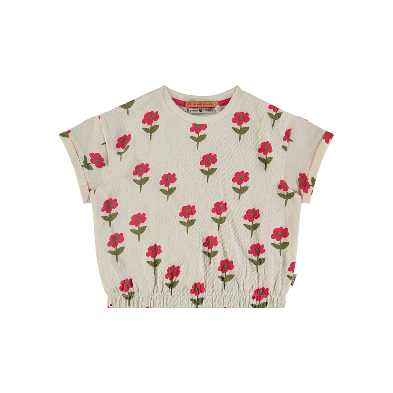 BABYFACE Tshirt Roses, Off-white