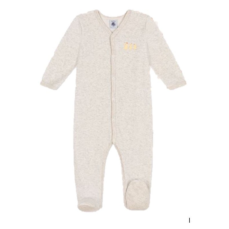 PETIT BATEAU Pyjama poussins, velours