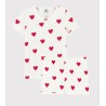 PETIT BATEAU Pyjama cœur en coton