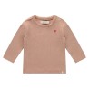 BABYFACE Tshirt coeur, Dusty coral