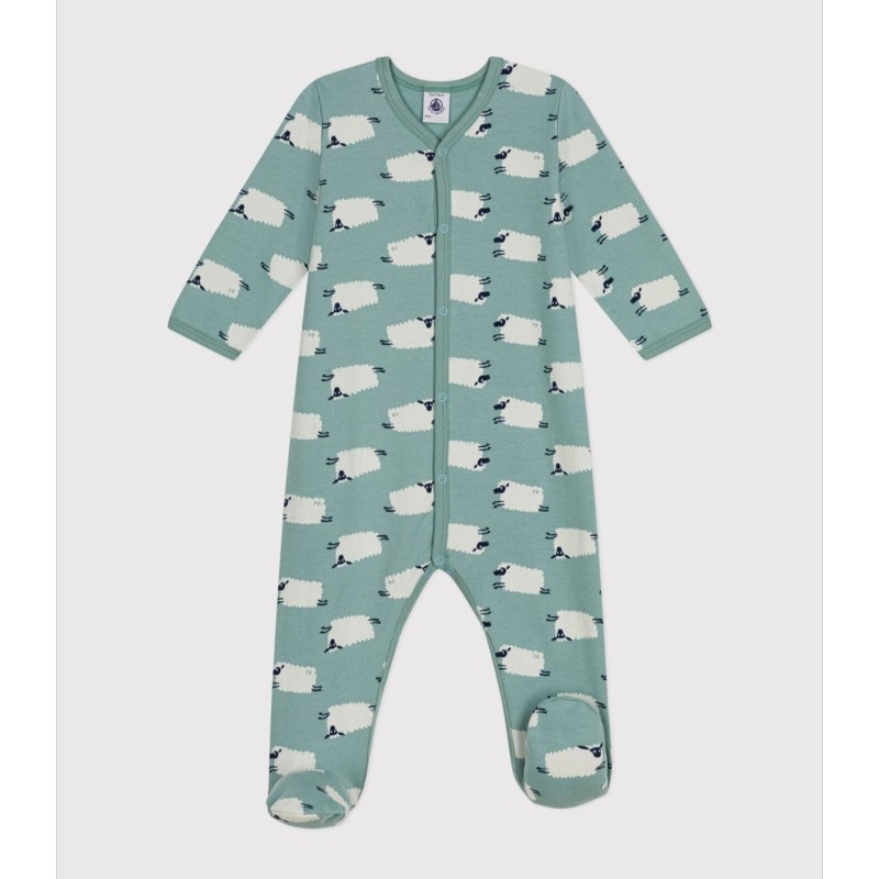 PETIT BATEAU Pyjama en molleton gratté imprimé mouton