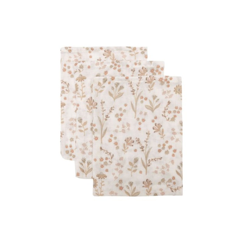 JOLLEIN Gant de toilette, Bloomy (3Pack)