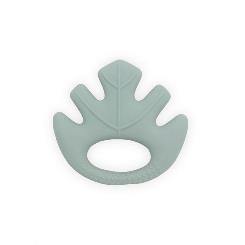 JOLLEIN Anneau de dentition feuille 100% caoutchouc naturel, green