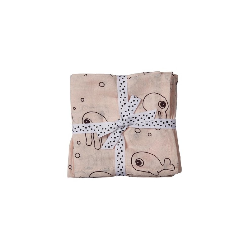 DONE BY DEER Tetra (2 pièces), Sea friends powder rose