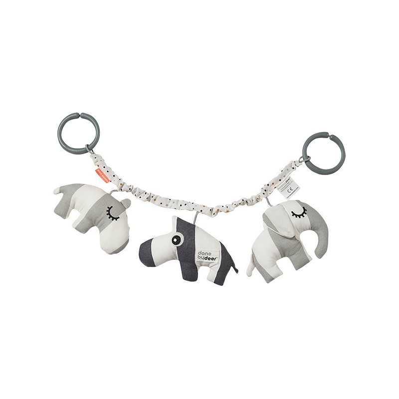 DONE BY DEER pram toy deer friends, gris