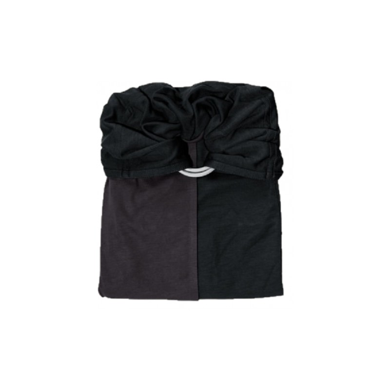 LOVE RADIUS La Petite Echarpe Sans Noeud - Noir, Anthra (reversible)