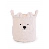 CHILDHOME Panier Ours 30x30x30, Blanc