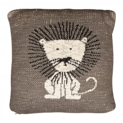 QUAX Coussin tricot - Lion