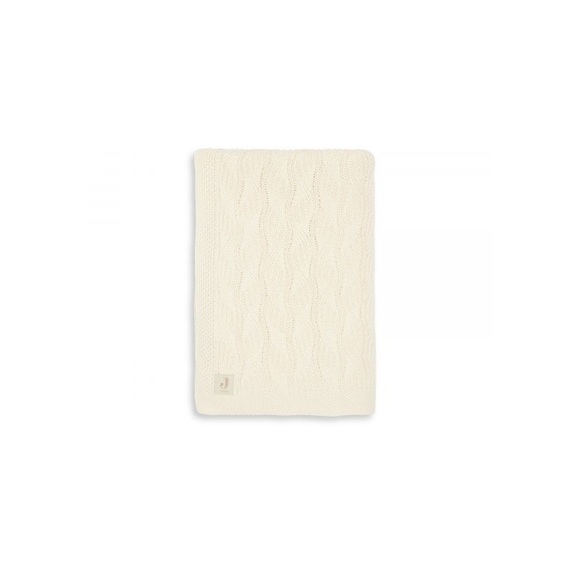 JOLLEIN Couverture Spring Knit 100x75cm, ivoire