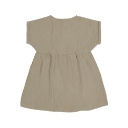 LASSIG Robe en mousseline, Olive