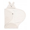 JOLLEIN Couverture enveloppante teddy Bunny, blanc
