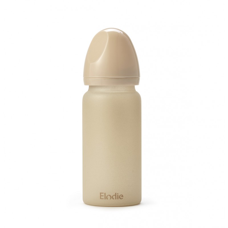 ELODIE DETAILS Biberon en verre, pure khaki
